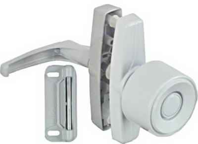 National Hardware White Zinc Universal Knob Latch 1 pk - Image 2