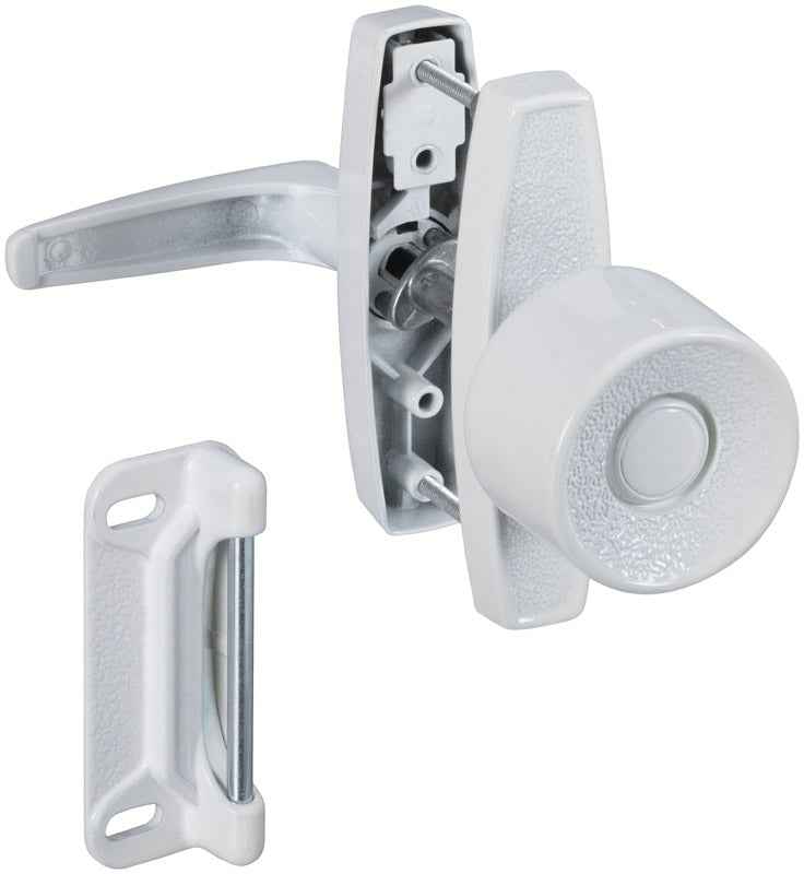 National Hardware White Zinc Universal Knob Latch 1 pk - Image 3