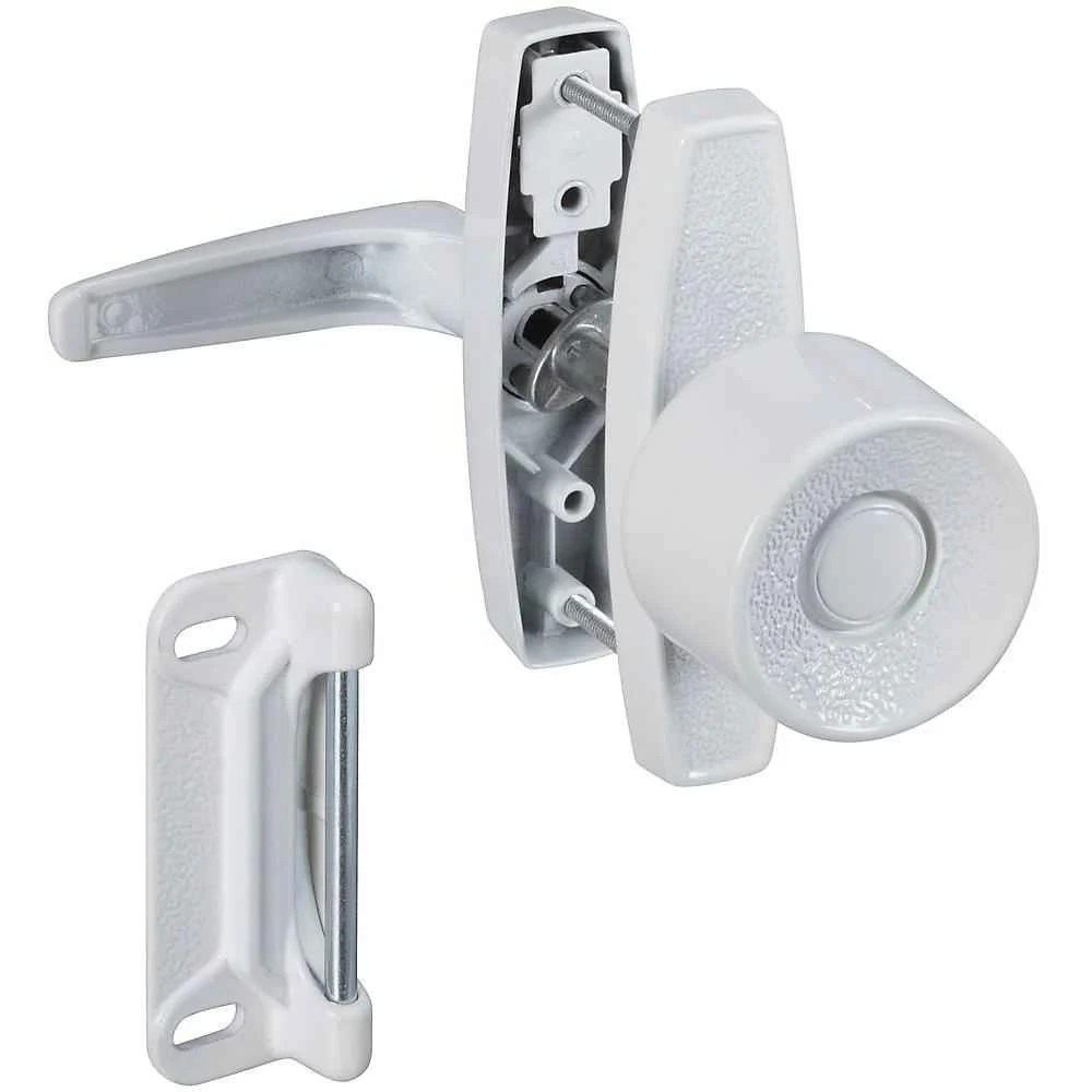 National Hardware White Zinc Universal Knob Latch 1 pk - Image 4