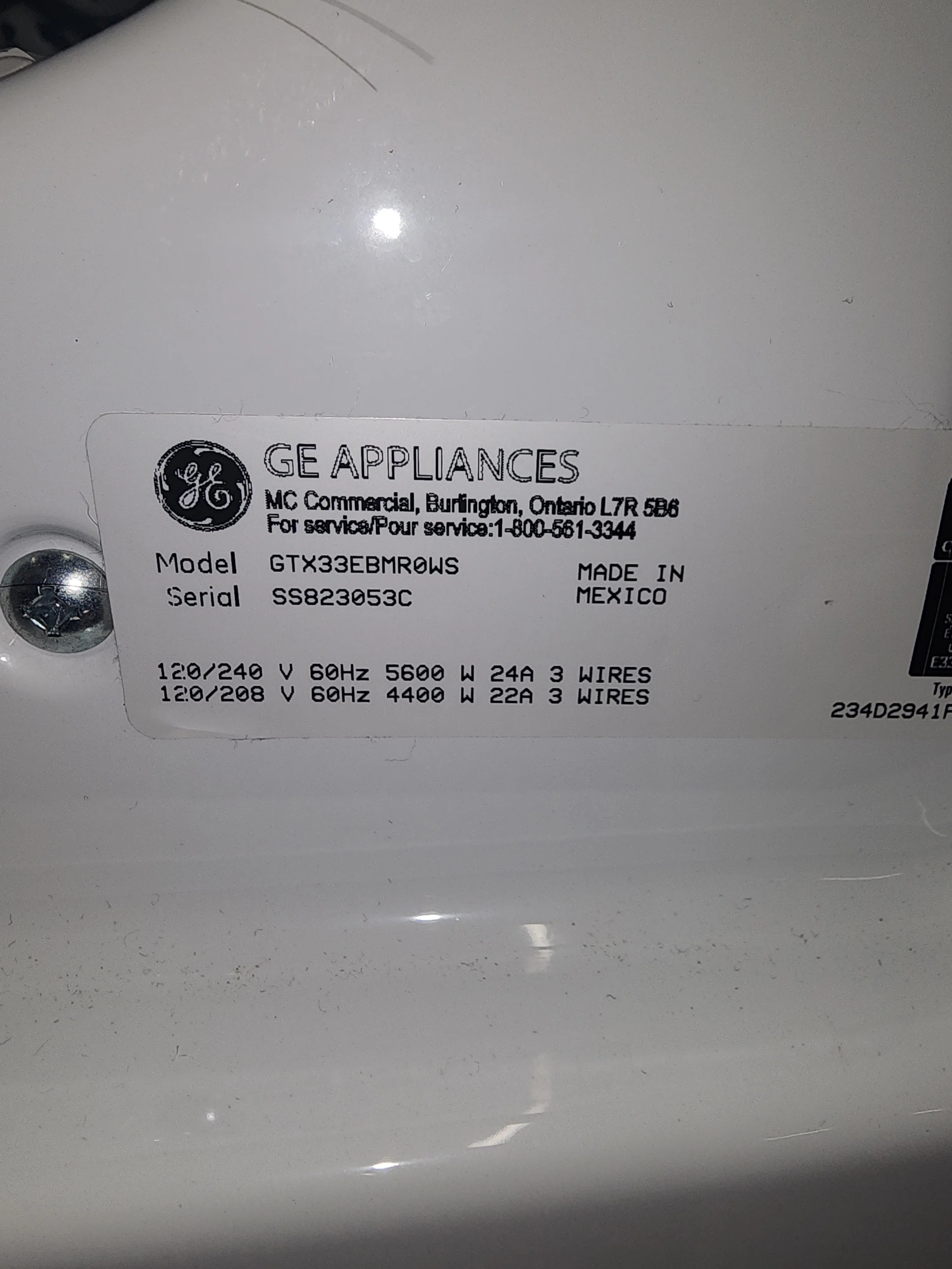 GE Front Load Dryer - GTX33EBMR0WS - Image 3