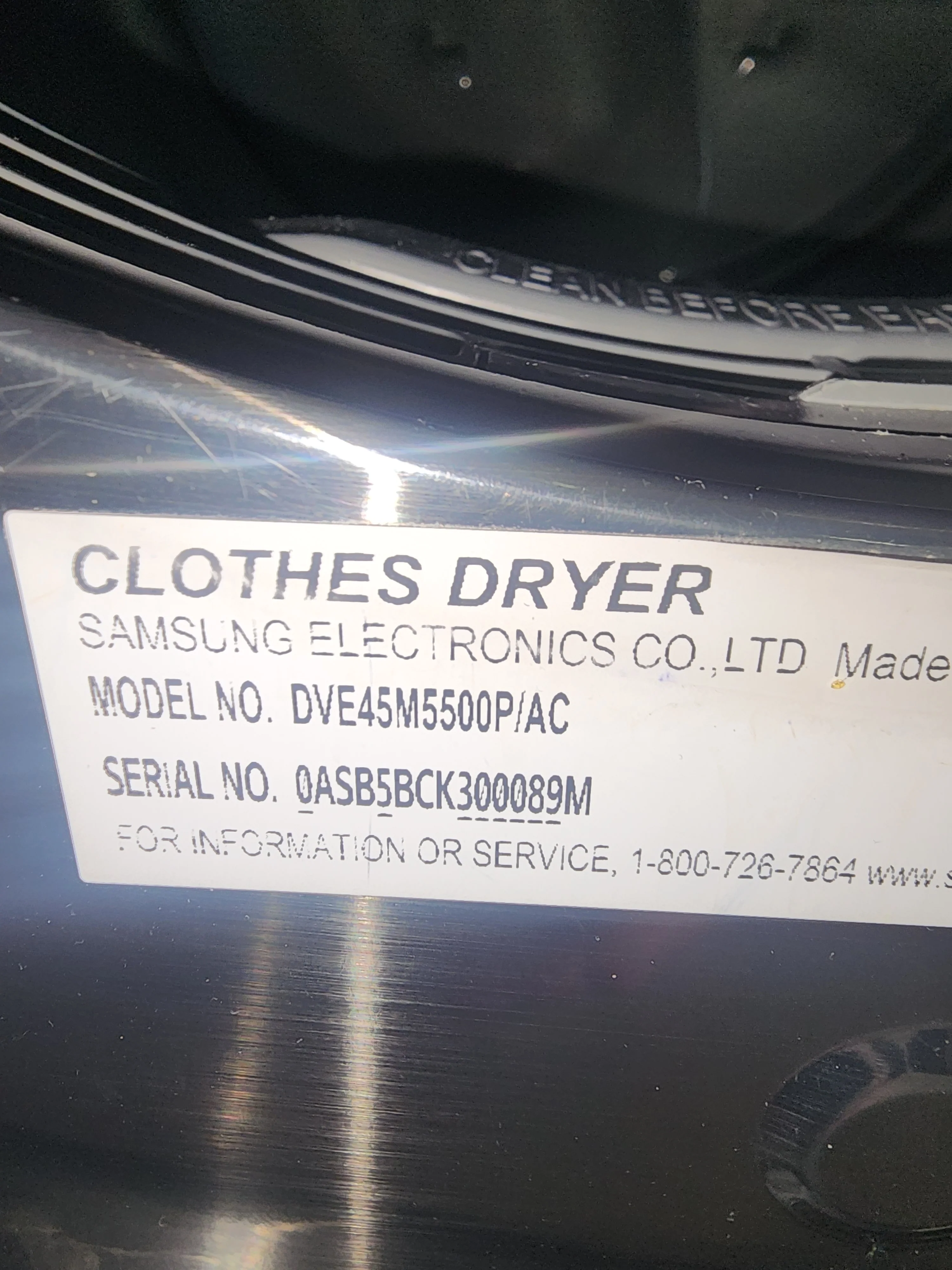 Samsung Front Load Dryer - DV45M5500P/AC - Image 3