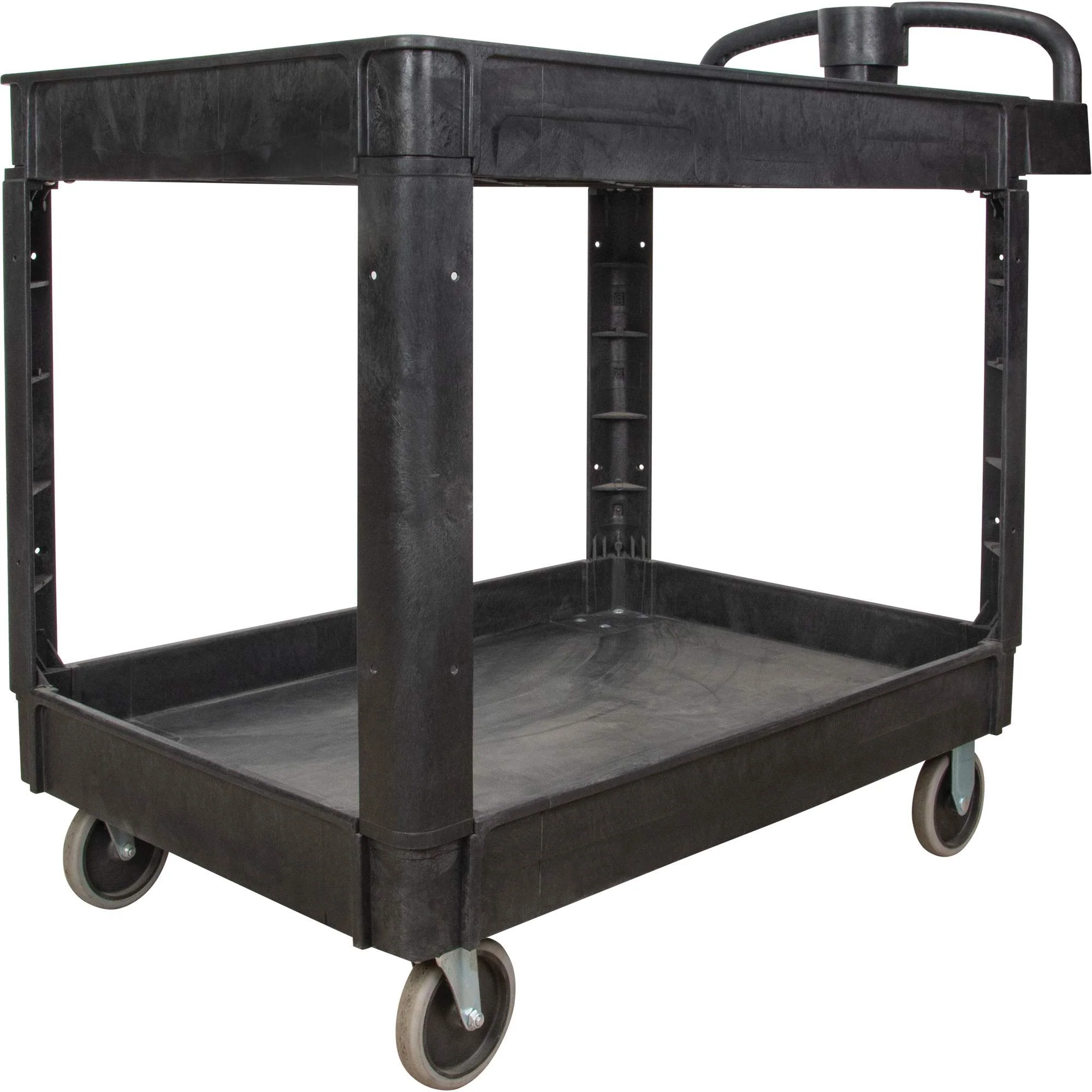 Utility Cart, 2 Tiers, 25-5/8" x 33-1/2" x 43-3/4", 550 lbs. Capacity - Image 6