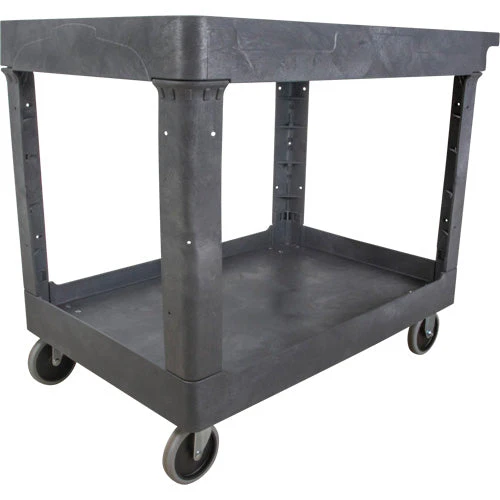 Utility Service Cart, 2 Tiers, 24-5/8" x 32-1/2" x 40", 550 lbs. Capacity - Image 6