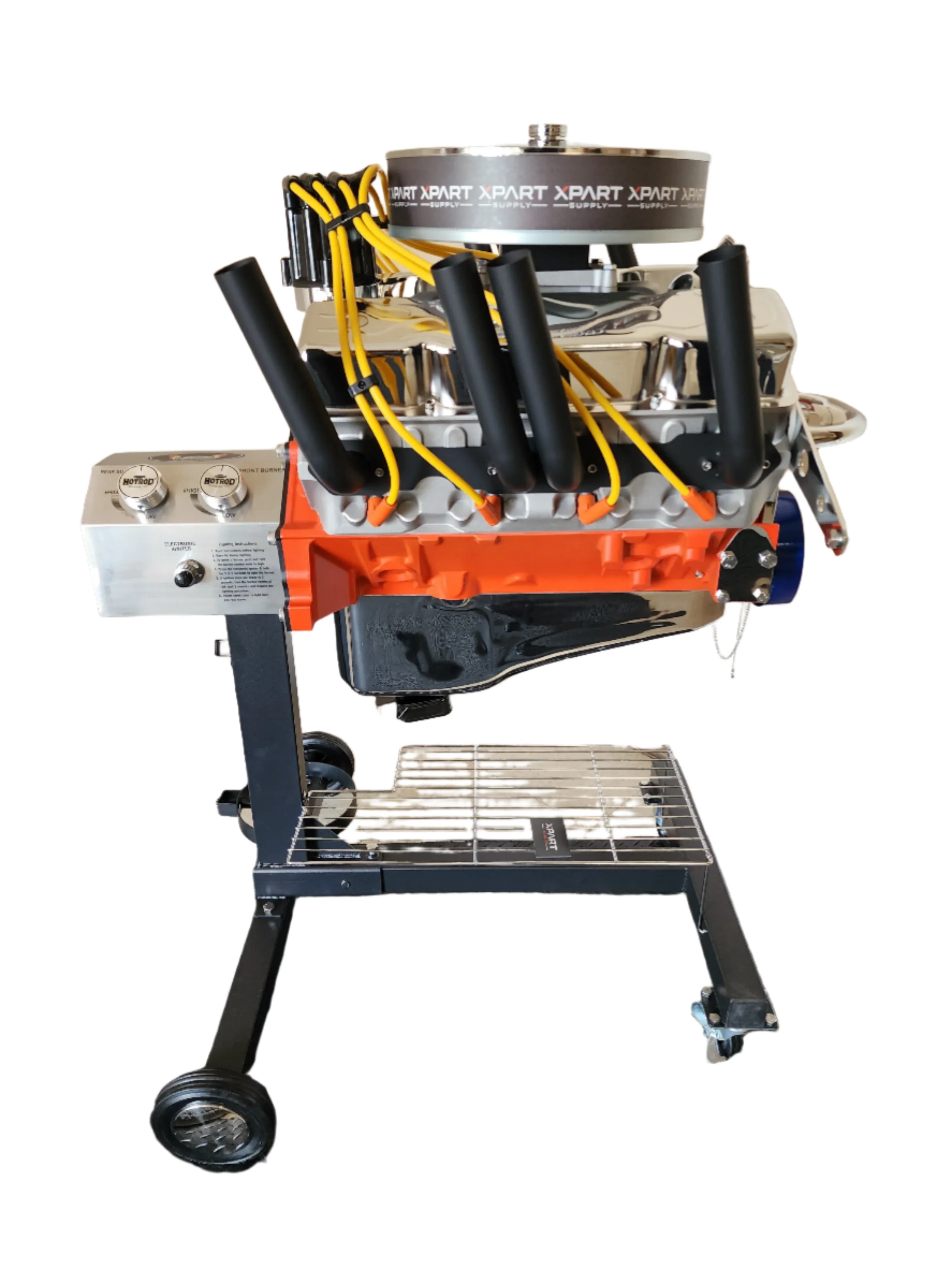 V8 Engine Hot Rod Gas Grill Barbecue - Image 4