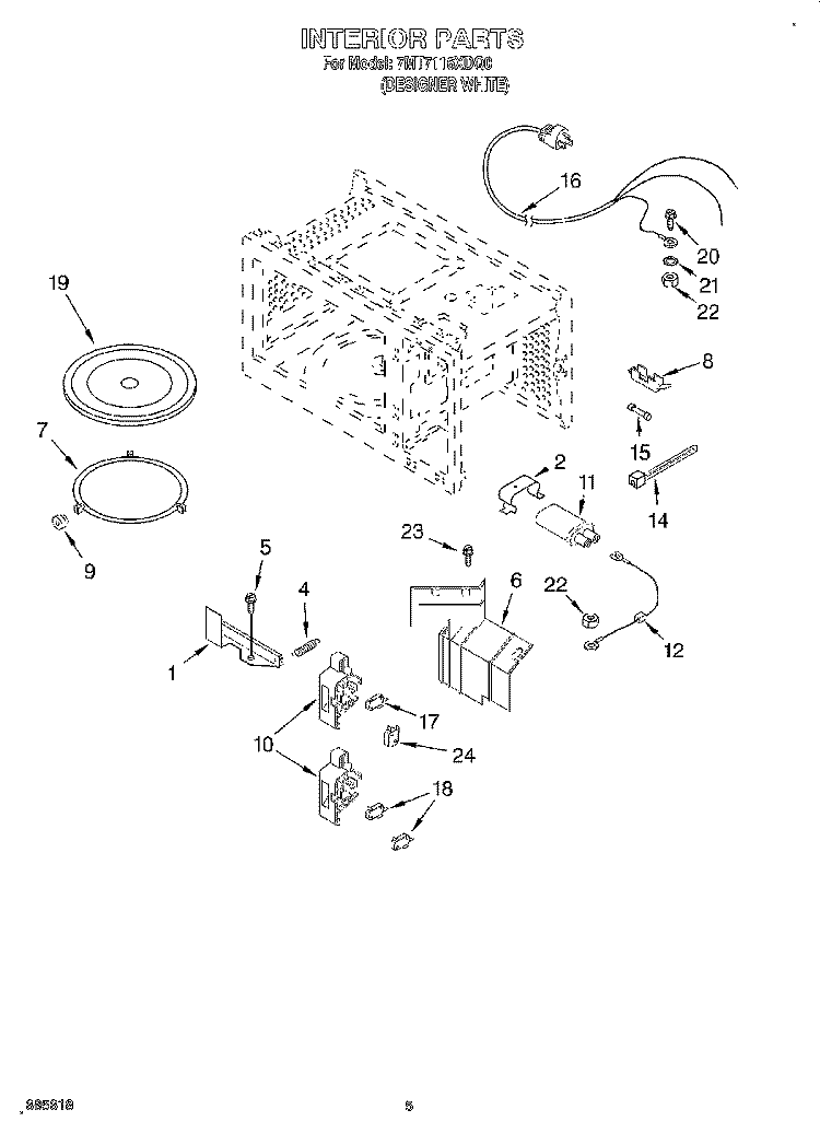 W10138793 Microwave Ceramic Fuse, 20 Amps - Image 2