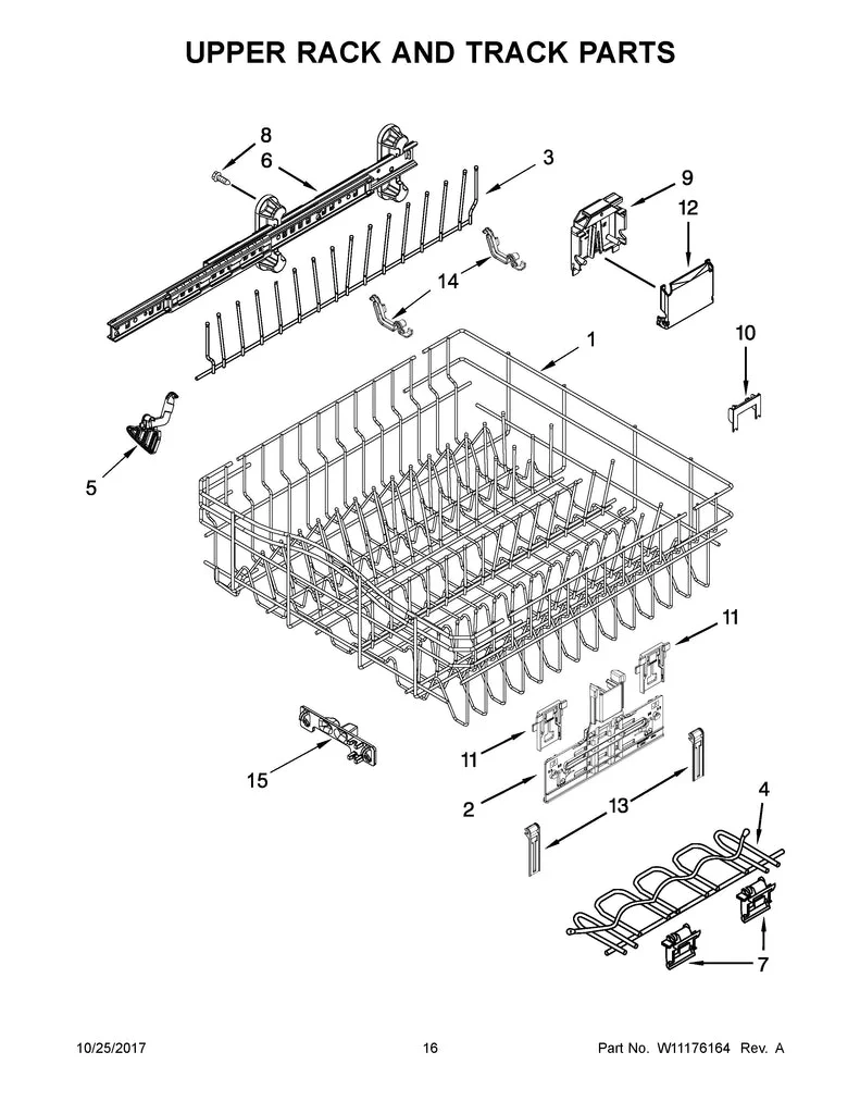 W10194862 Dishwasher Tine-Row - Image 2