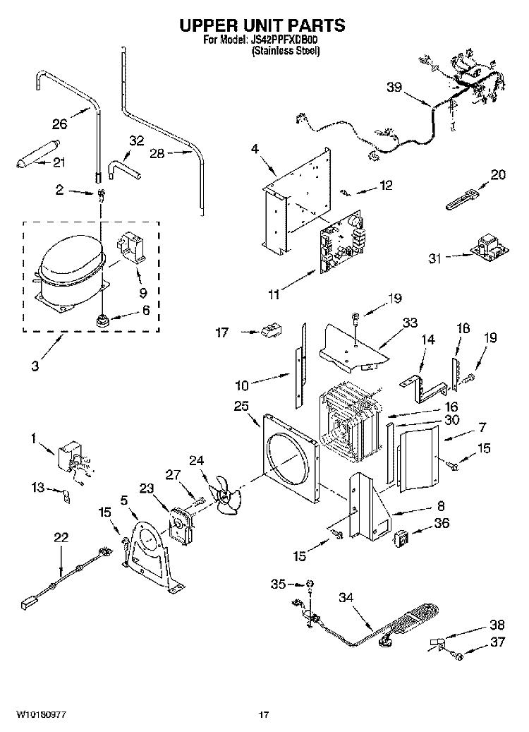 W10528578 Refrigerator Tube