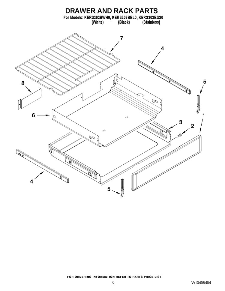 W10634260 Oven Drawr-Util