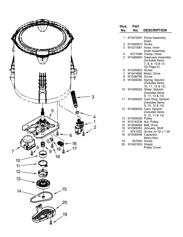 Whirlpool Washer Clutch Assembly W10721967 (Replaces W10006356, W10006354, 8299642) - Image 14