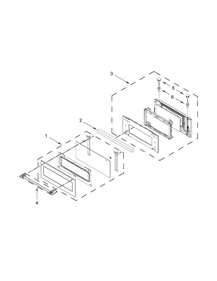 W10775493 Microwave Glass Door - Image 5
