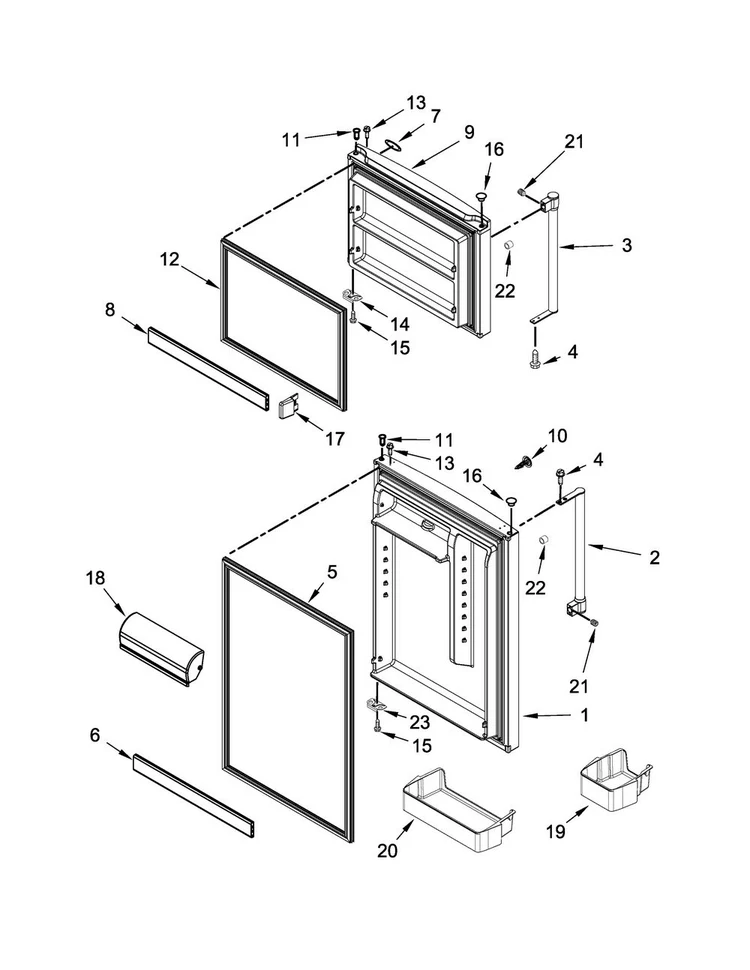W10838574 Refrigerator Gasket - Image 2