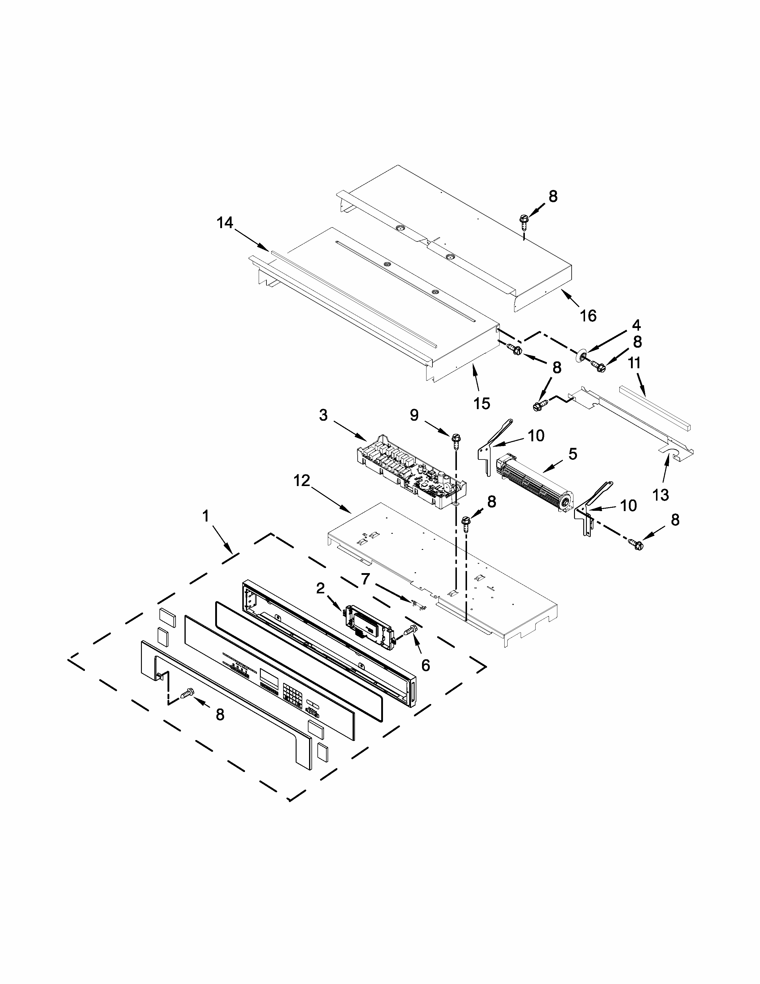 W10845828 Range Electronic Control Board - Image 5