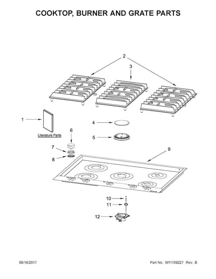 W11043462 Oven Burner Head