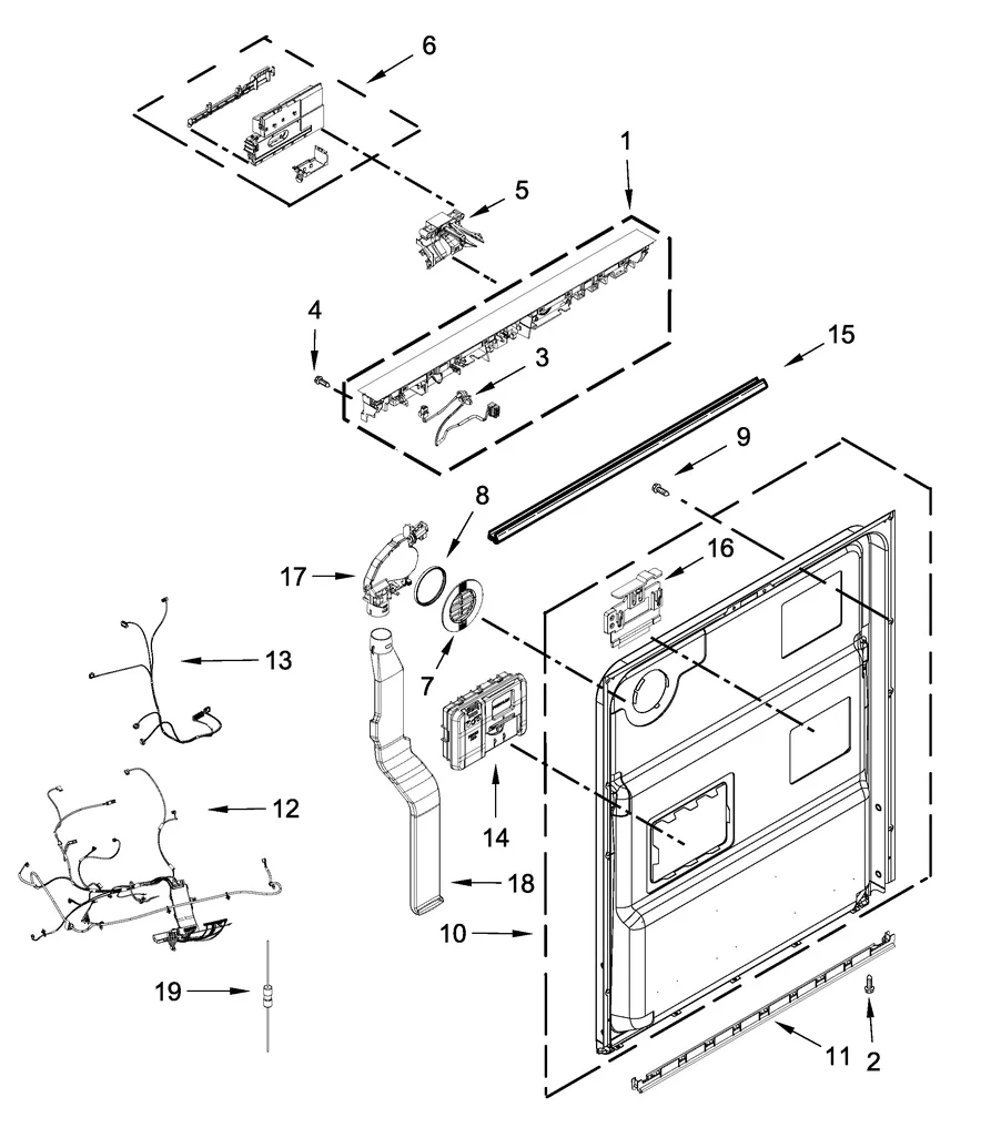 W11084867 Dishwasher Wire Harness - Image 2