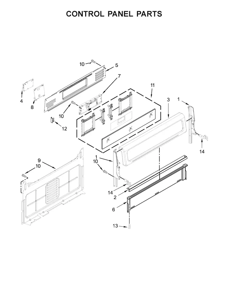 W11088878 Range Electronic Control Board - Image 2