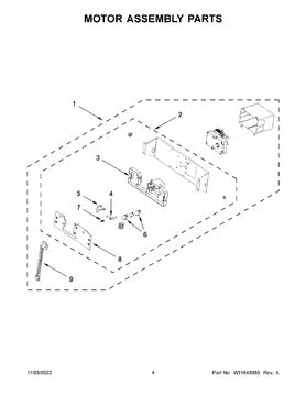 W11187731 Built in Vent Hood Actuator Motor