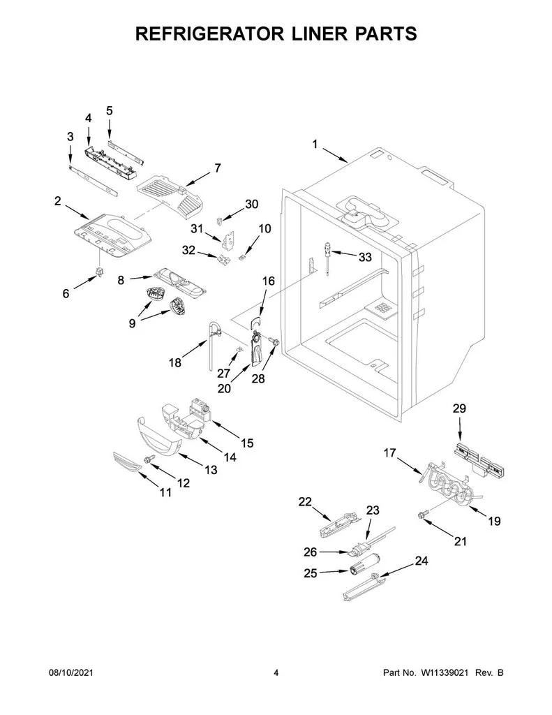 W11229977 Refrigerator Water Reservoir (replaces 12706112, W11097710, WP12706112) - Image 2
