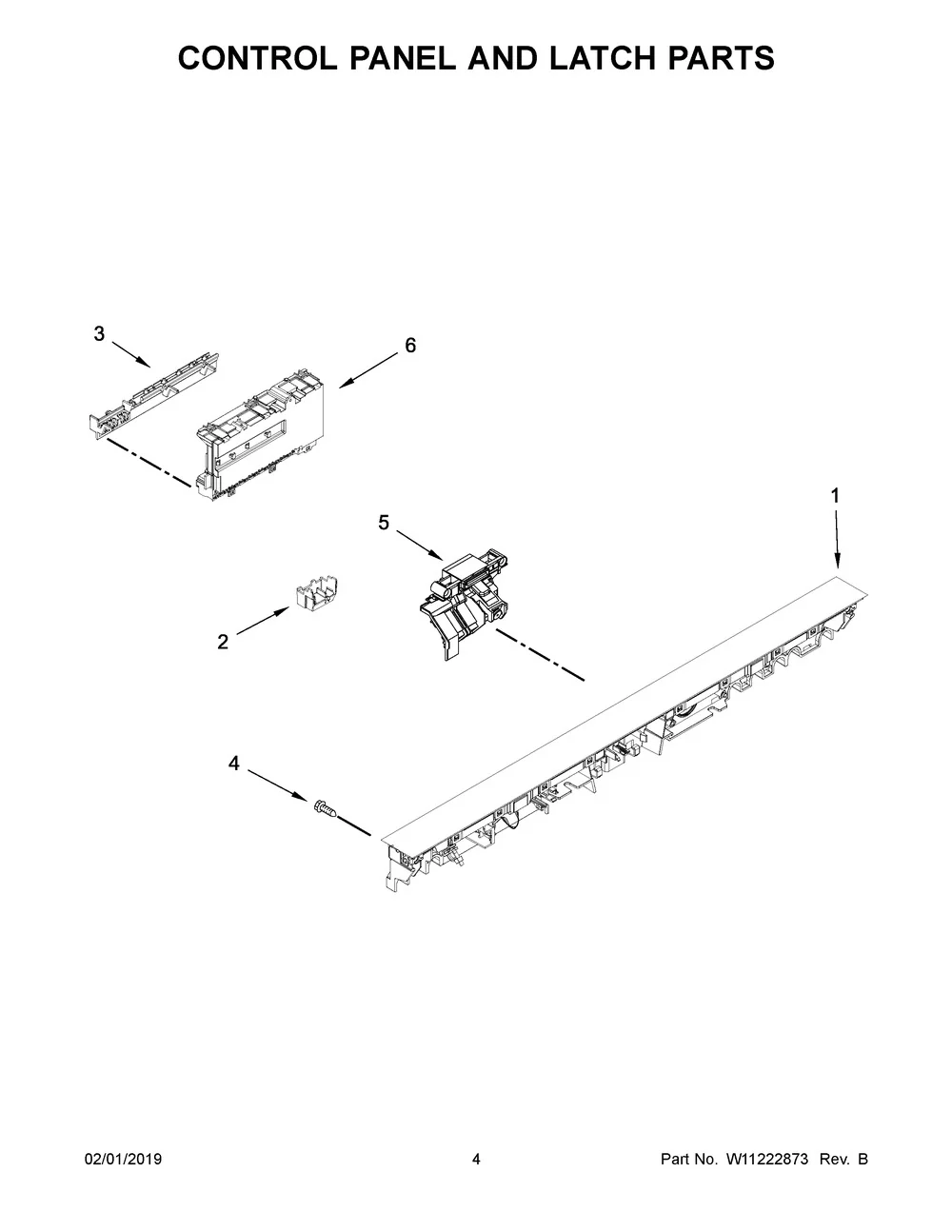 W11252795 Dishwasher Control Panel Cover - Image 5