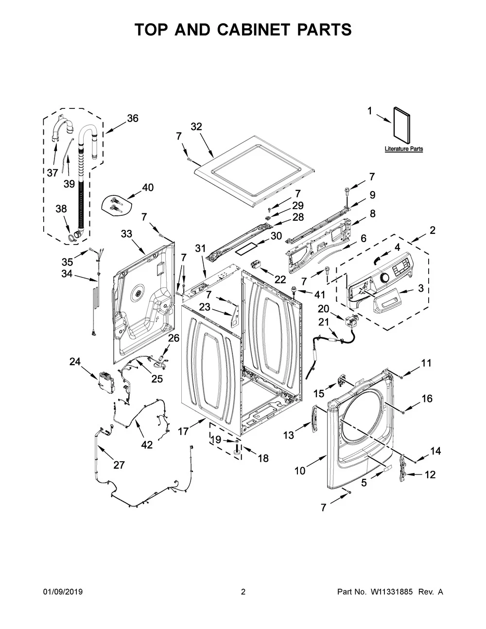 Whirlpool Washer Door Lock Assembly W11316250 (Replaces W10804741) - Image 6