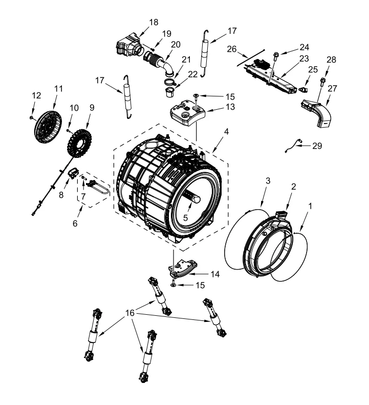 W11354542 Washer Stator (Motor Stator, Stator Assembly, Drive Motor Stator) - Image 5