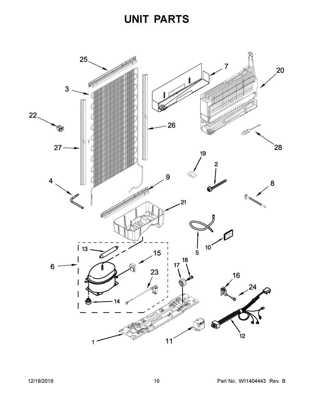 W11370574 Refrigerator Compressor Kit (replaces W11225065, W11528399) - Image 5