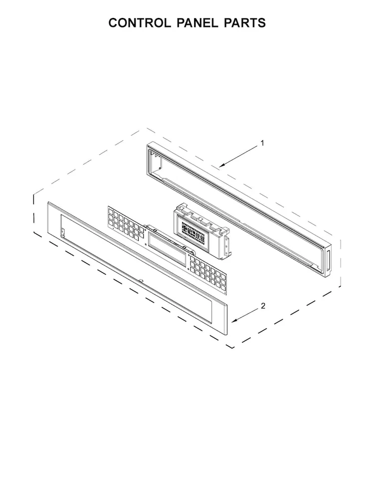 W11375458 Microwave Control Panel Assembly