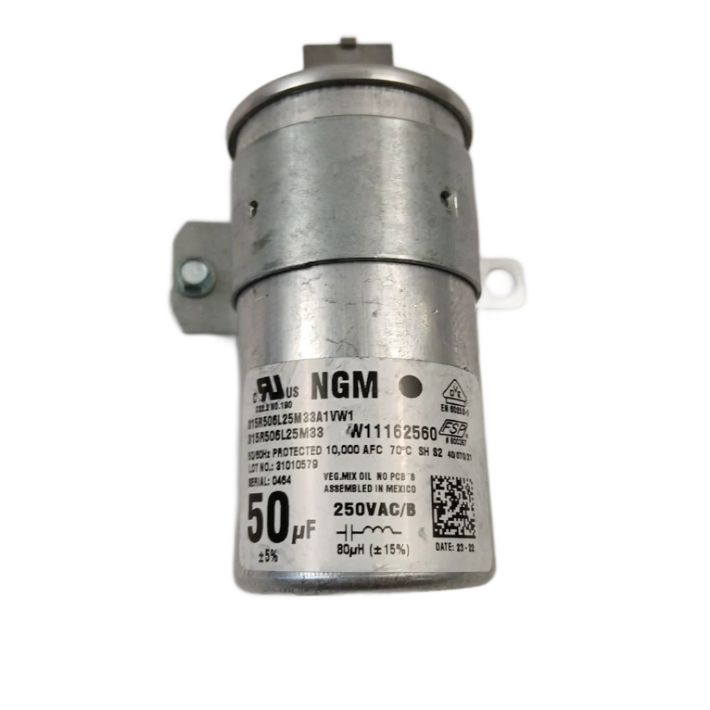 Whirlpool Washer Start Capacitor W11395618 (Replaces W10804665, W10625044) - Image 2