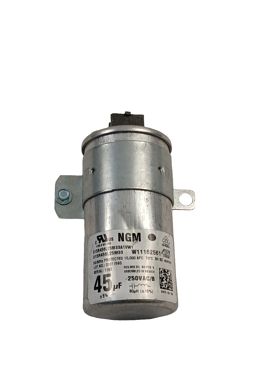 Whirlpool Washer Run Capacitor W11428524 (Replaces W10866238, W11162561)