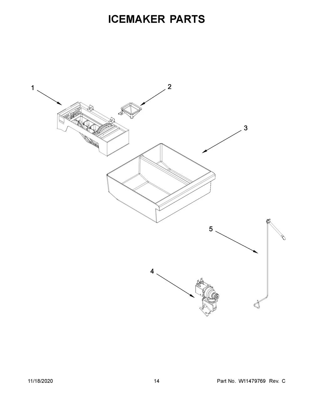 W11455388 Refrigerator Valve (replaces W11383473) - Image 2