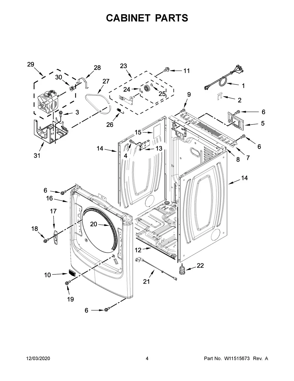 W11742004 Dryer Control Board (replaces W11512534) - Image 6