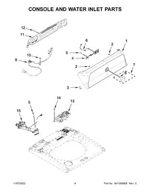 W11513246 Washer Main Control Board (replaces W11428994) - Image 6