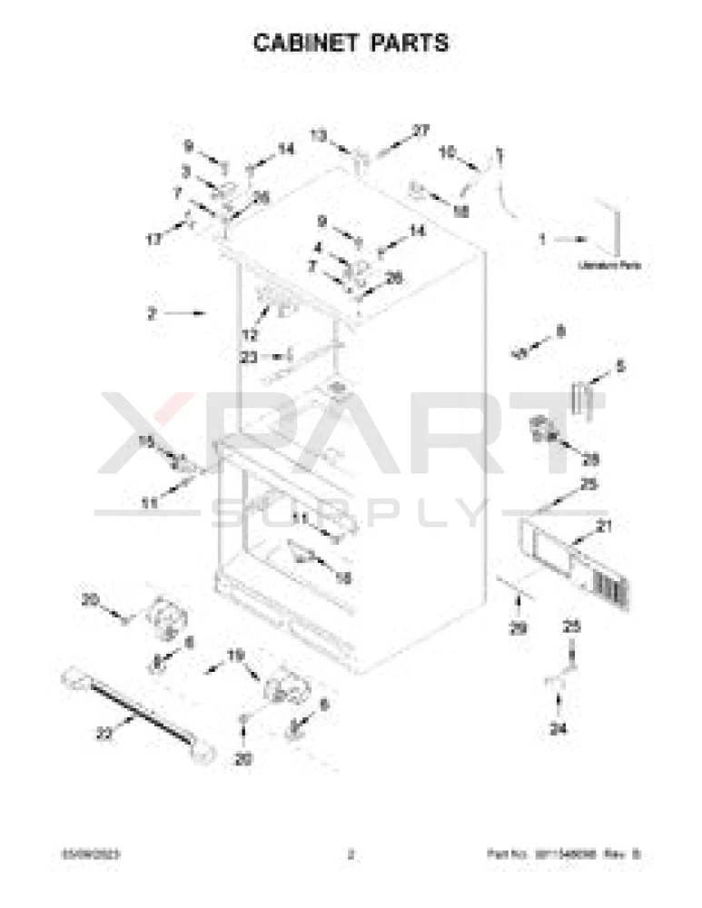 W11524655 Refrigerator Certified Refurbished Water Valve - Image 2