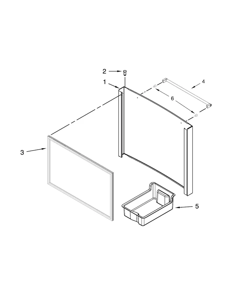 W11527076 Refrigerator Handle