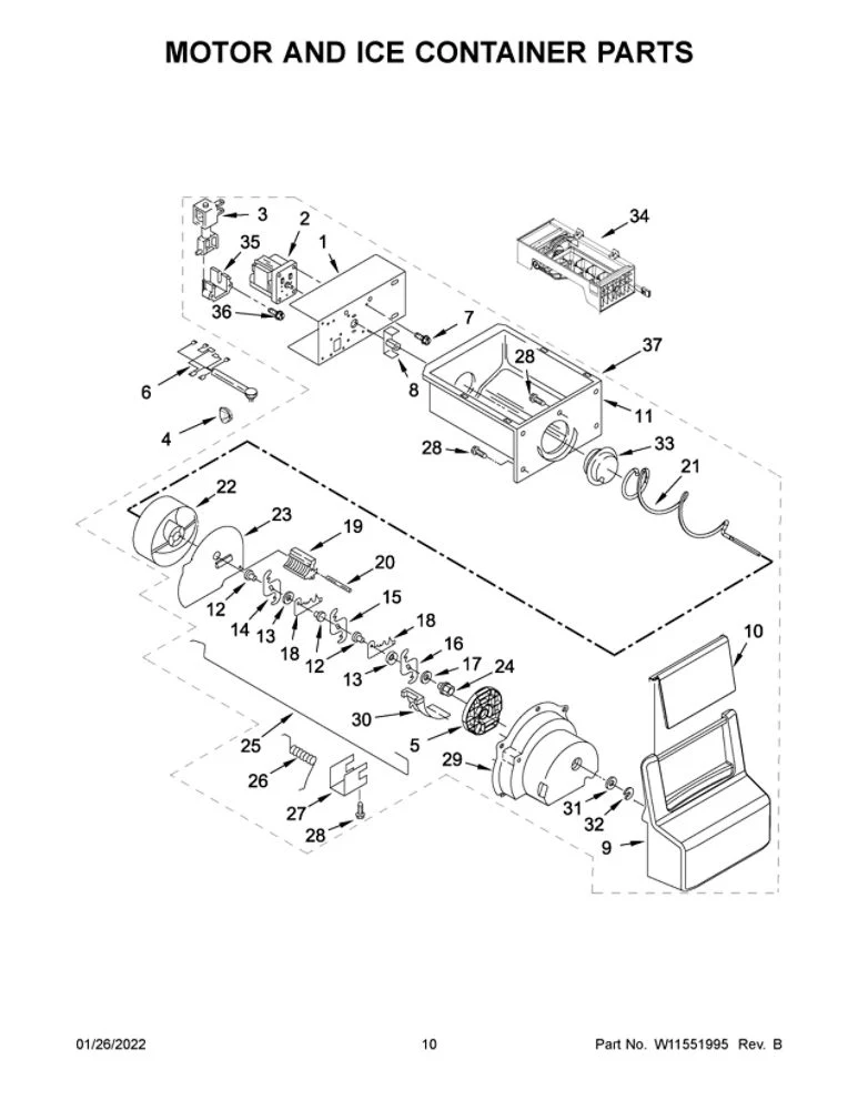 W11546935 Refrigerator Icemaker - Image 5