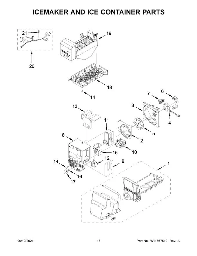 W11548540 Refrigerator Ice Maker - Image 6