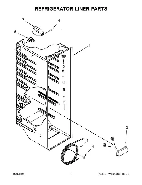W11579182 Refrigerator Water Tubing (replaces W11222027, W11296969, W11531176) - Image 2