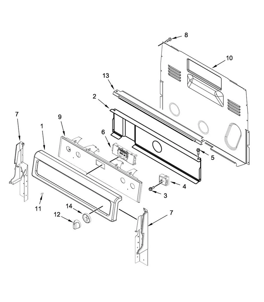 W11594264 Range Oven Control Board (replaces W11456296) - Image 6