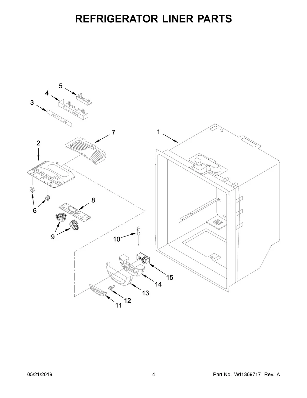 Whirlpool Refrigerator LED Light Module W11602886 (Replaces W11251749) - Image 3