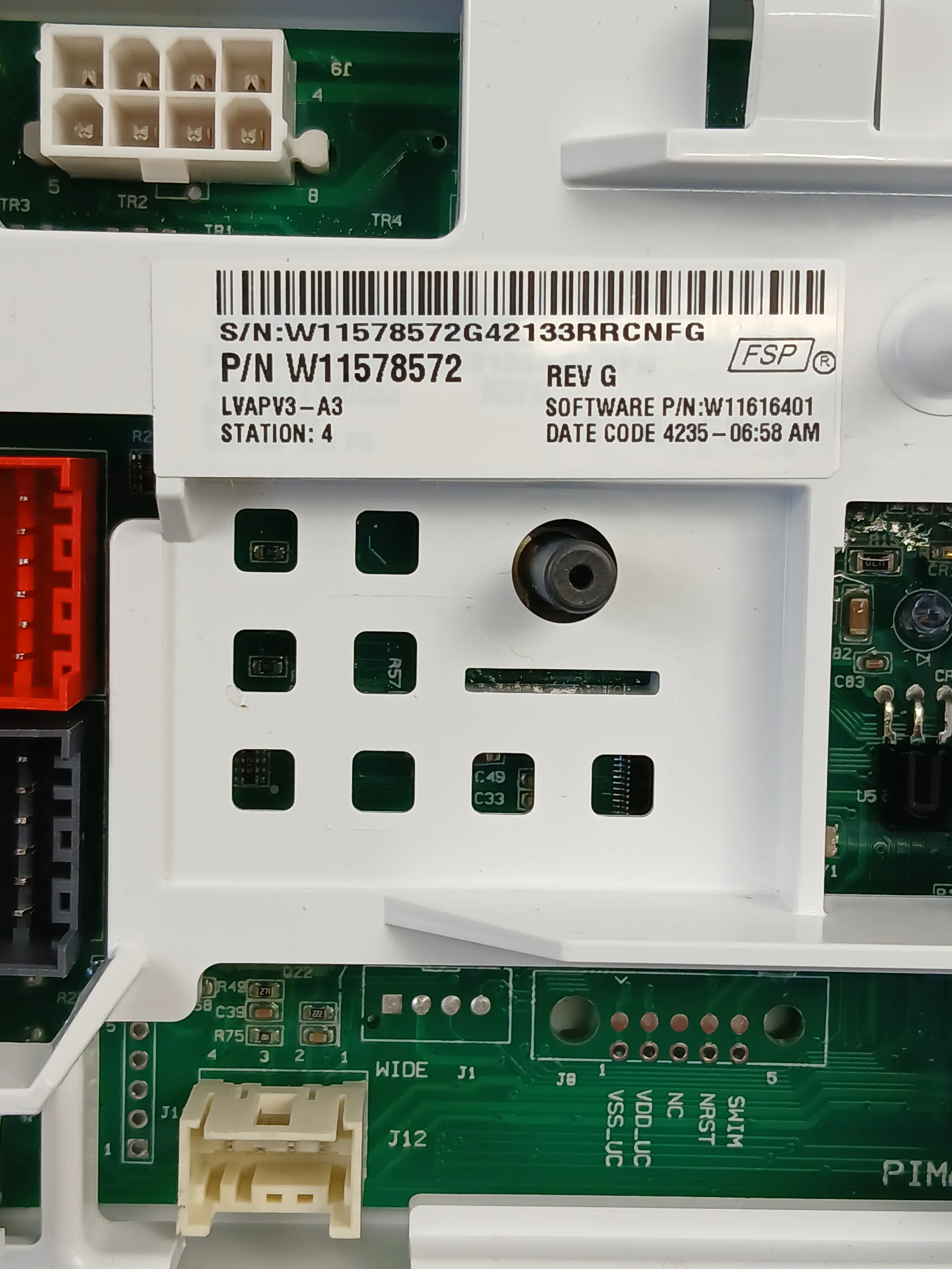 W11607623 Washer Control Board (replaces W11578572) - Image 5