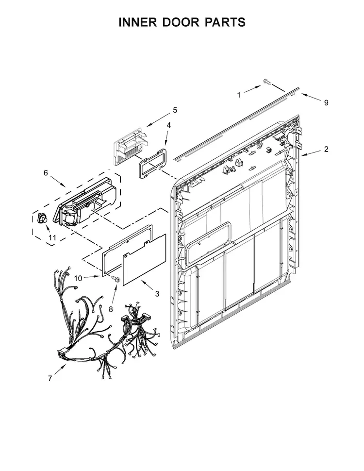 W11612333 Dishwasher Inner Door