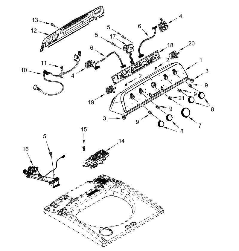 W11627413 Washer Main Control Board - Image 6