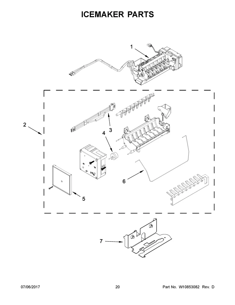 Whirlpool Refrigerator Ice Maker - Genuine OEM W11658802 - Image 7