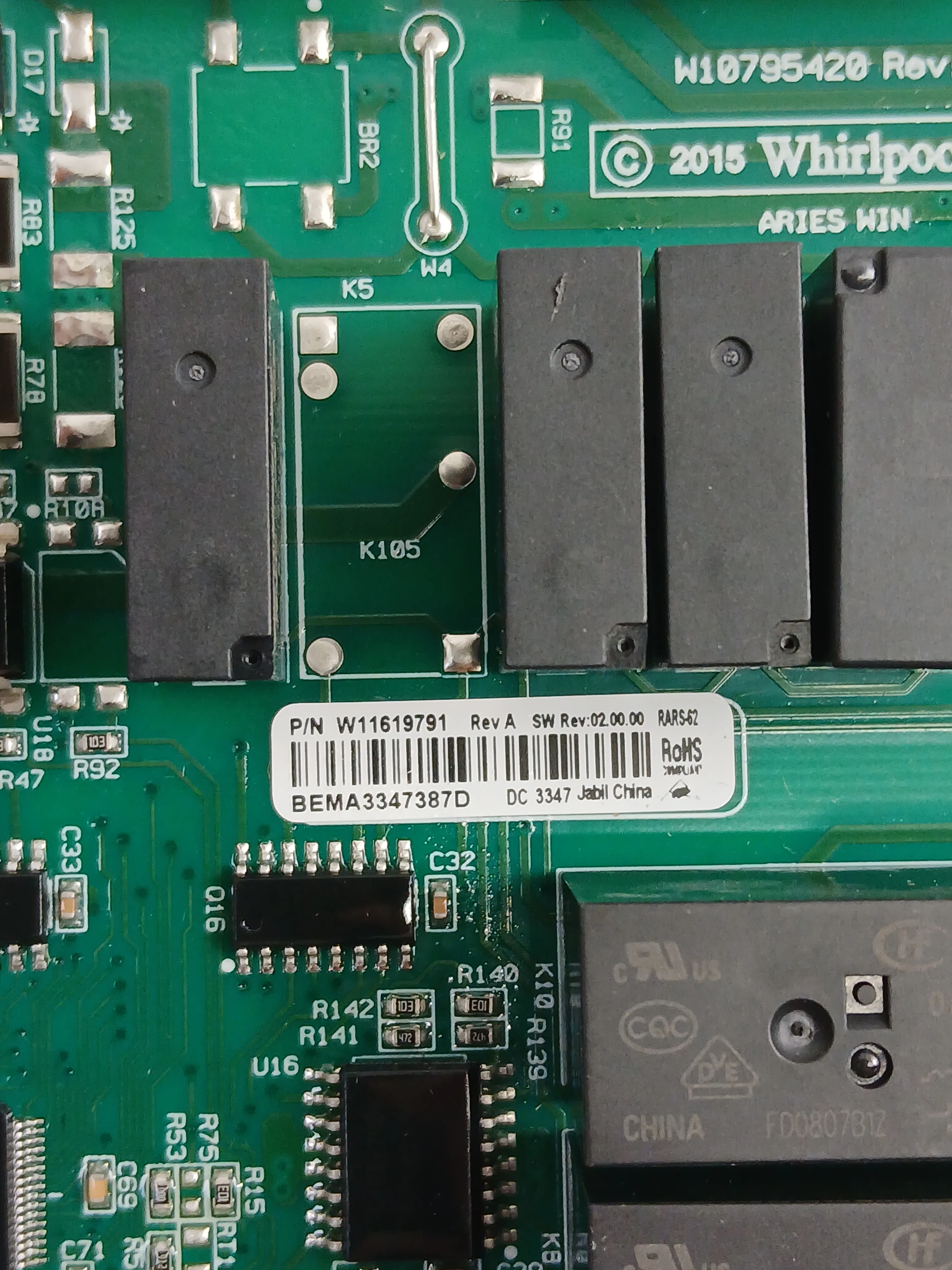 W11664342 Refrigerator Main Control Board (Replaces W11415098) - Image 4