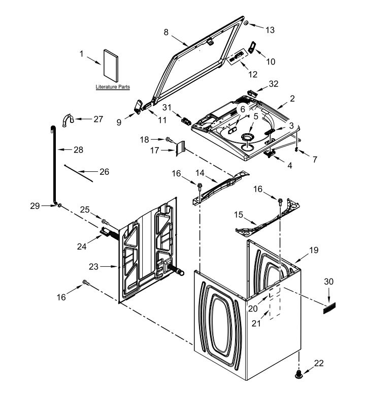Whirlpool Washer Lid Switch W11670519 (Replaces W11368616) - Image 5
