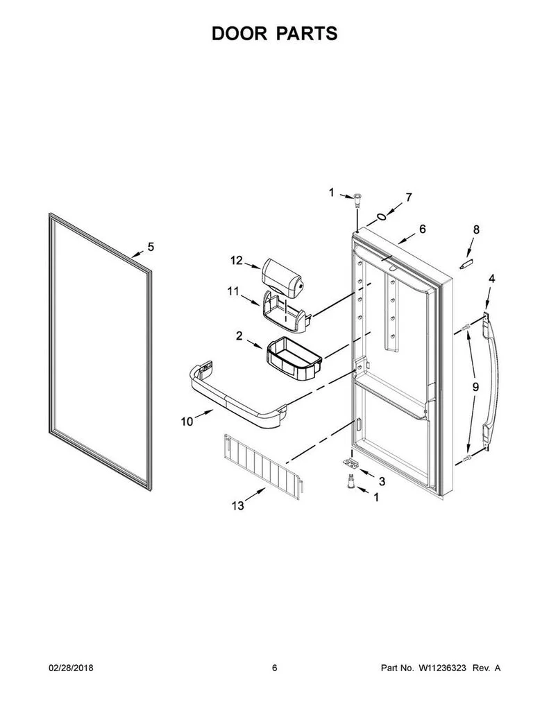 W11672776 Refrigerator Door Gasket - Image 2