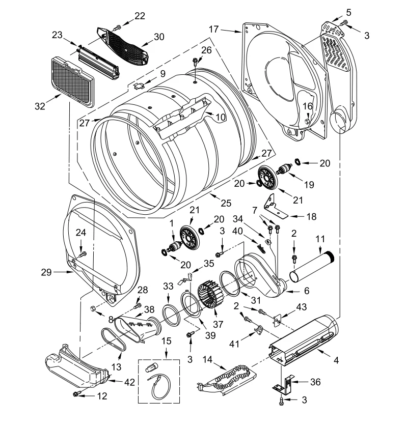 W11676451 Dryer Heating Element (Heating Element Assembly, Heater, Element) - Image 6