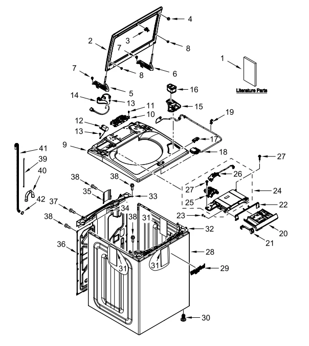 W11742939 Washer Control Board (Main Control Board, Electronic Control, Central Control Unit) - Image 2