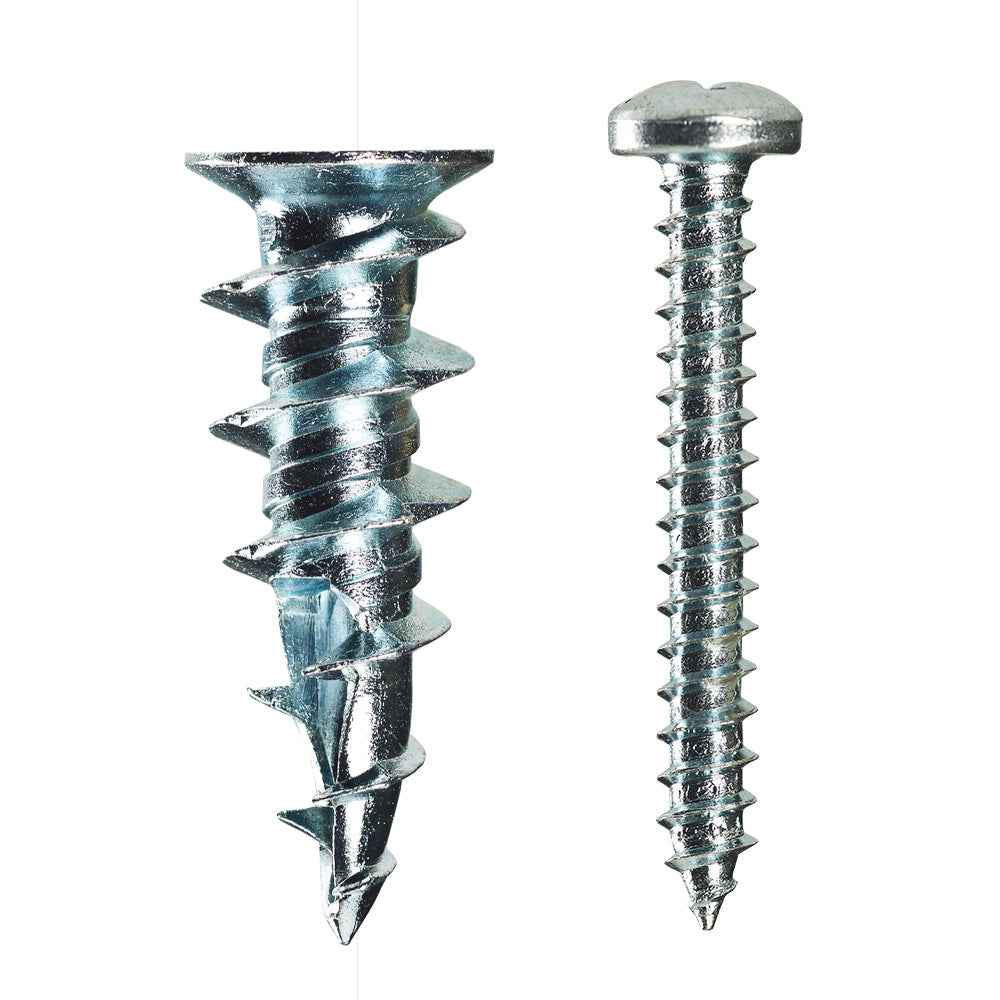 #8 Zinc WallDriller Anchor w/ Screw (4 Pack) - Image 2