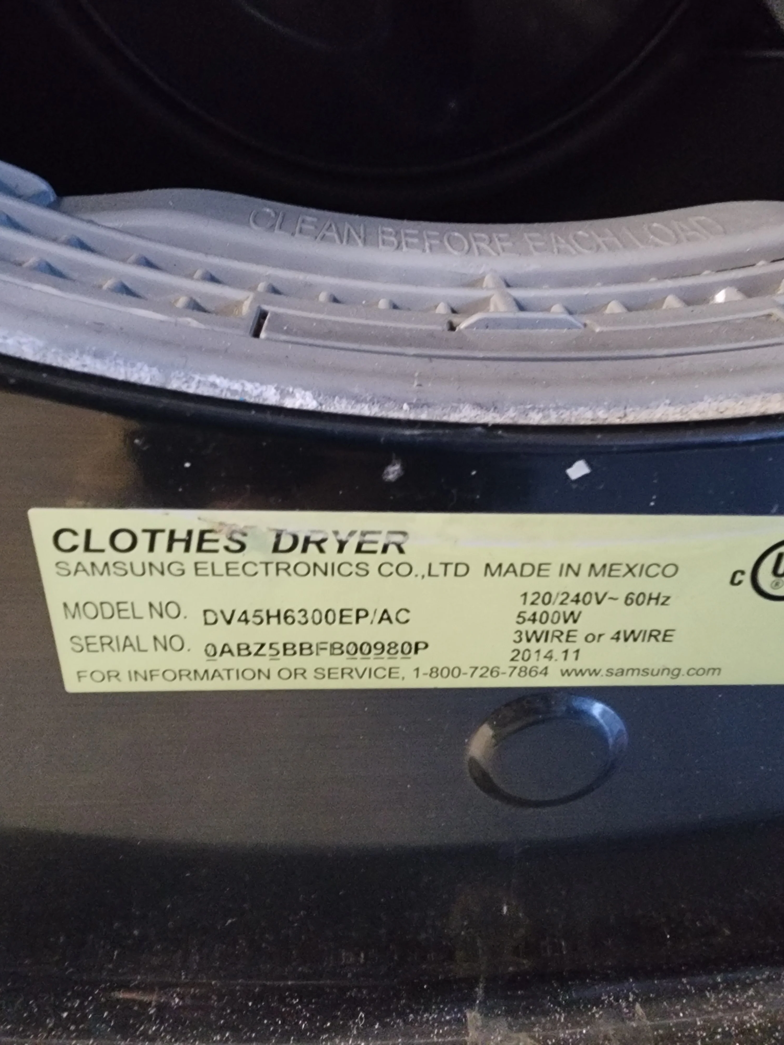 Samsung Dryer - DV45H6300EP/AC - Image 2