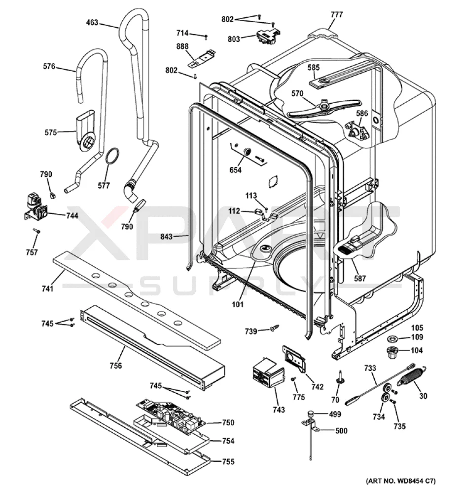 WD05X24776 Dishwasher Heating Element - Image 2
